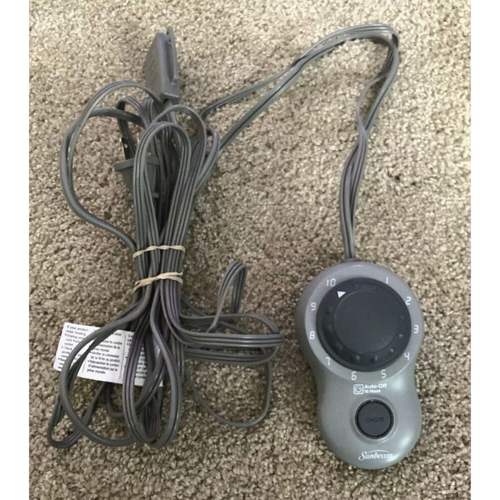 Sunbeam Electric Heated Blanket Controller S85A Control 3-Prong 180w Cord